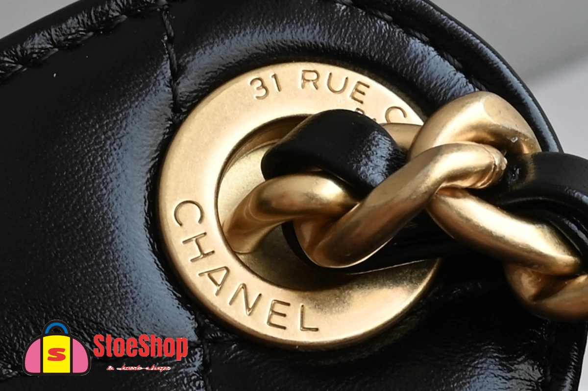 高仿香奈兒/Chanel 25C系列 抽繩式菱格紋手提包 黑色 7 高仿香奈兒/Chanel 25C系列 抽繩式菱格紋手提包 黑色