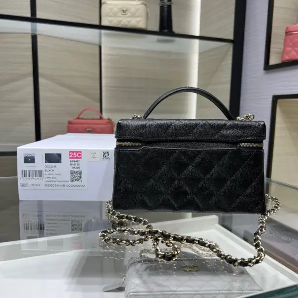 高仿香奈兒/Chanel Vanity Case化妝箱包 黑色