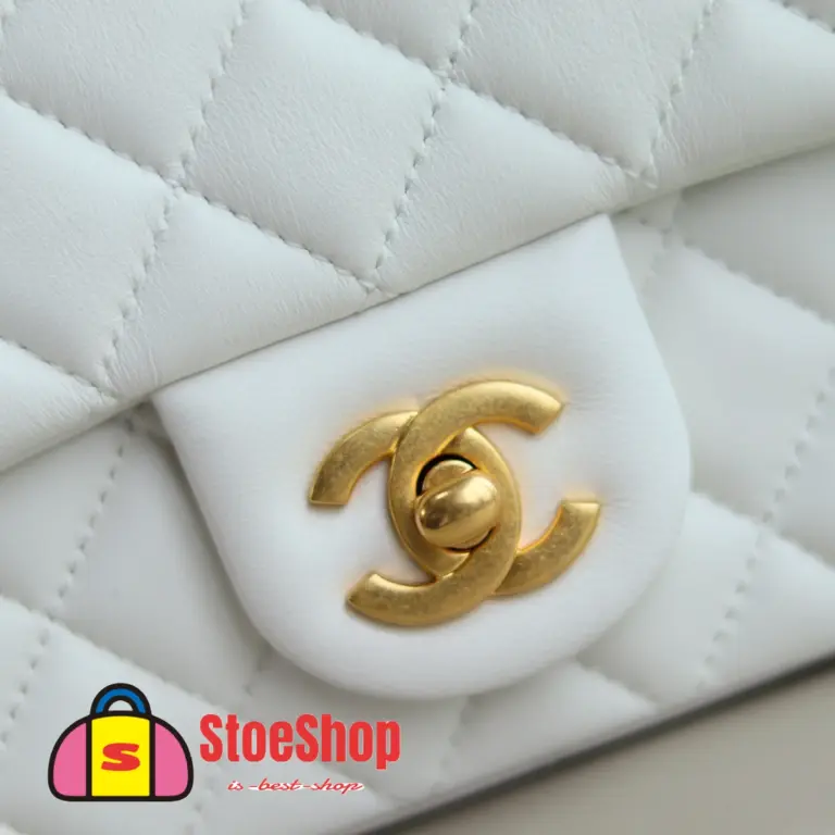 高仿香奈兒/Chanel Classic Flap 迷你白色金屬球單肩包