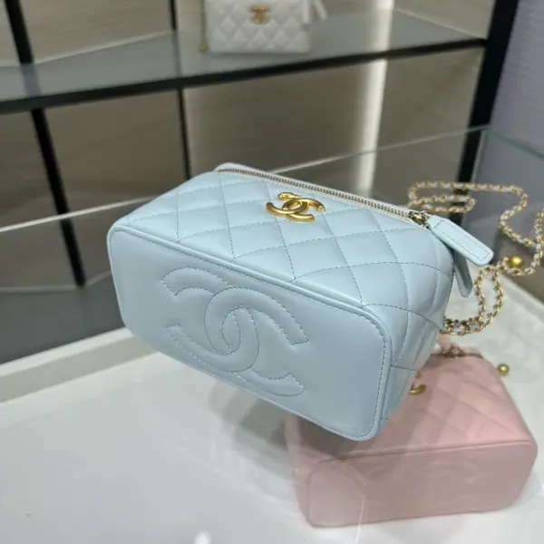高仿香奈兒/Chanel 25S 淺藍色 經典盒子包