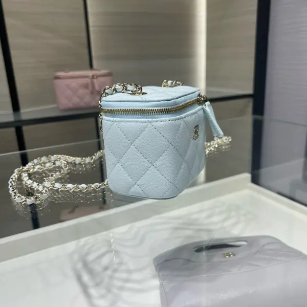 高仿香奈兒/Chanel 25C 淺藍色方盒子包