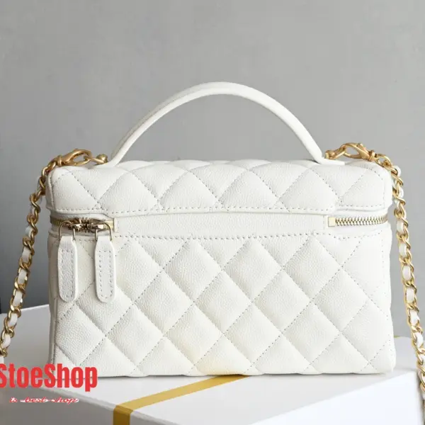 高仿香奈兒/Chanel Vanity Case 迷你化妝包 白色