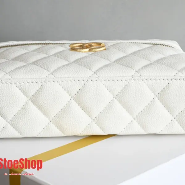 高仿香奈兒/Chanel Vanity Case 迷你化妝包 白色