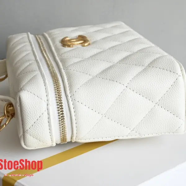 高仿香奈兒/Chanel Vanity Case 迷你化妝包 白色