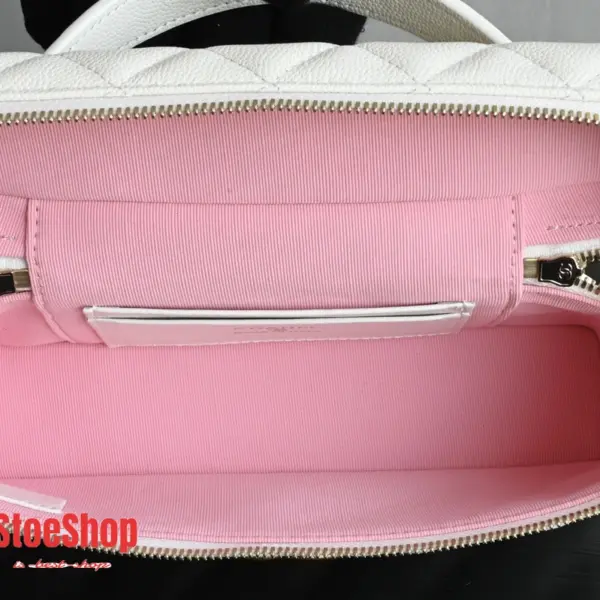 高仿香奈兒/Chanel Vanity Case 迷你化妝包 白色