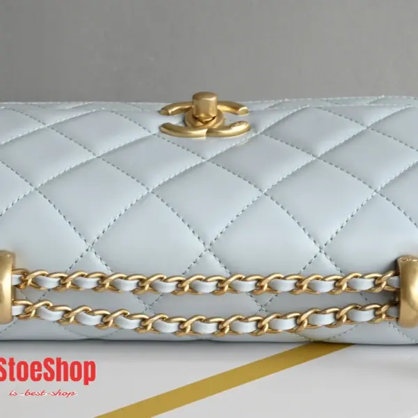 高仿香奈兒/Chanel 19系列 19 Wallet on Chain 淺藍色