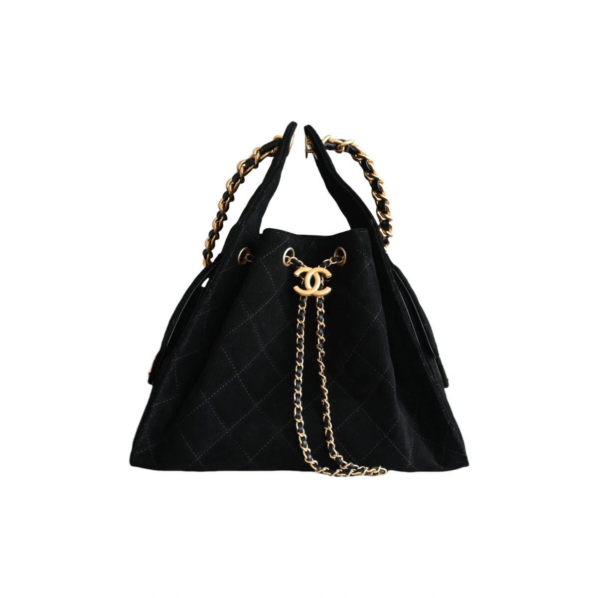 高仿香奈兒/Chanel Bucket Bag 抽繩水桶包 黑色