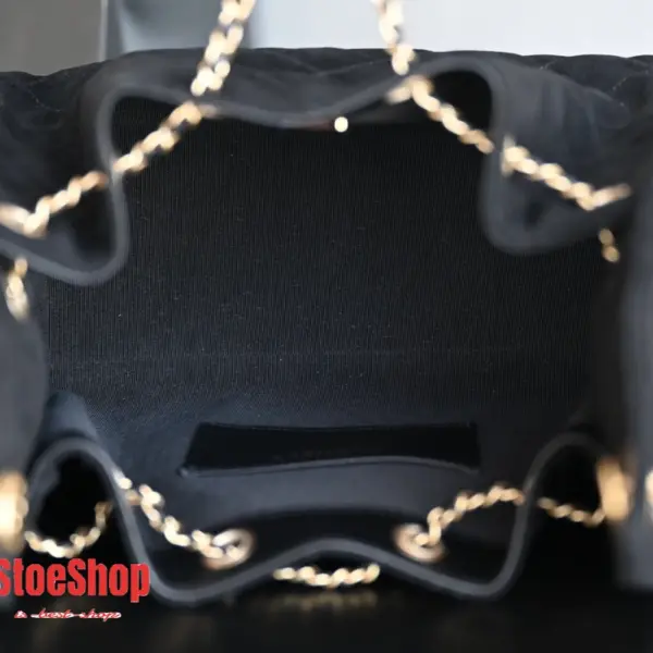 高仿香奈兒/Chanel Bucket Bag 抽繩水桶包 黑色