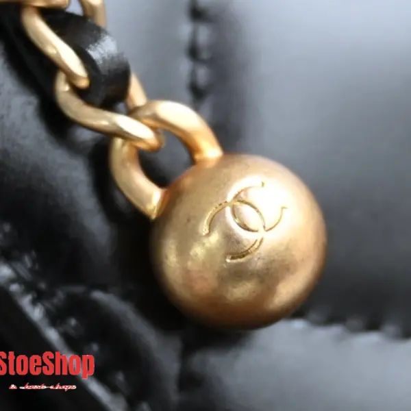 高仿香奈兒/Chanel Wallet on Chain 黑色鏈條錢包式單肩包
