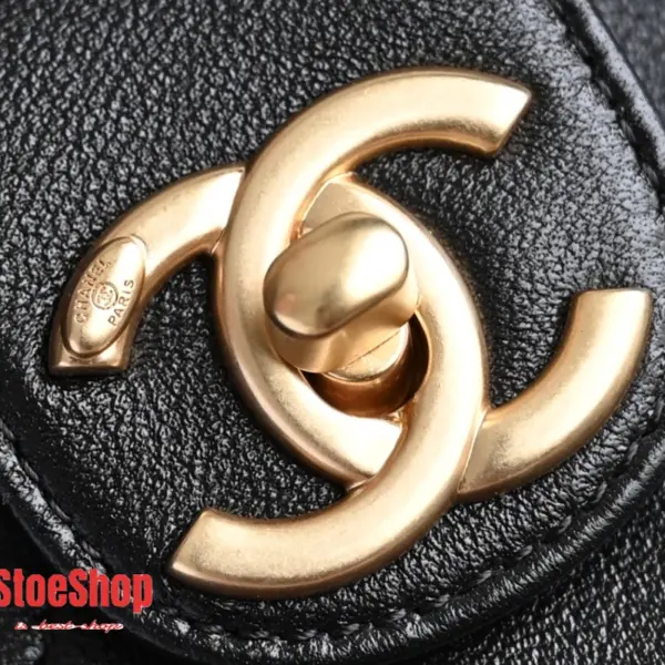 高仿香奈兒/Chanel 經典系列 菱格鏈條單肩包 黑色