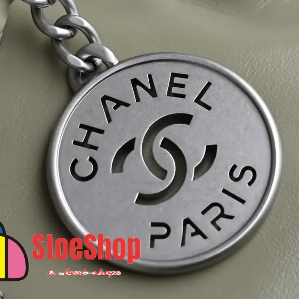 高仿香奈兒/Chanel Deauville Shopping Tote Bag 淡綠色購物托特包