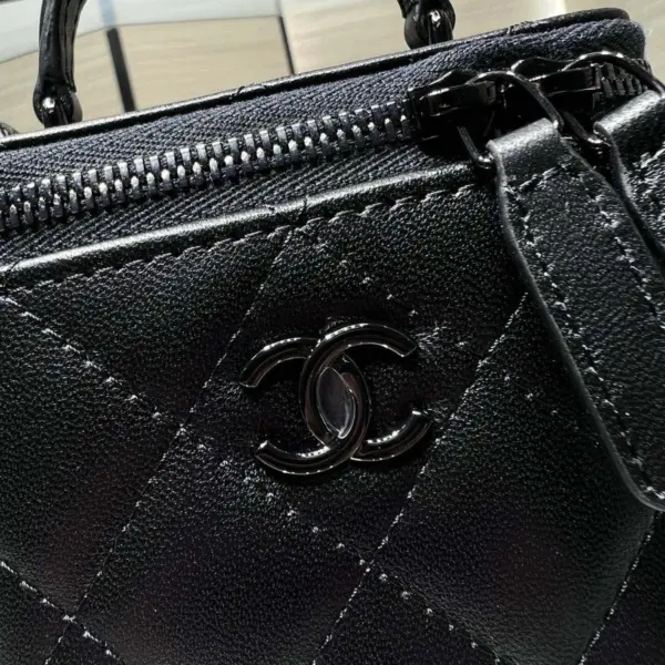 高仿香奈兒/Chanel Vanity Case 黑色小型化妝包