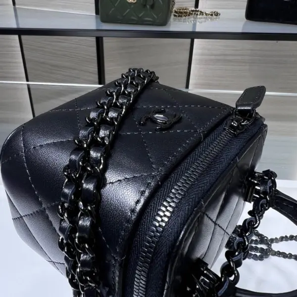 高仿香奈兒/Chanel Vanity Case 黑色小型化妝包