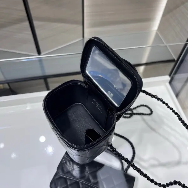 高仿香奈兒/Chanel Vanity Case 黑色小型化妝包