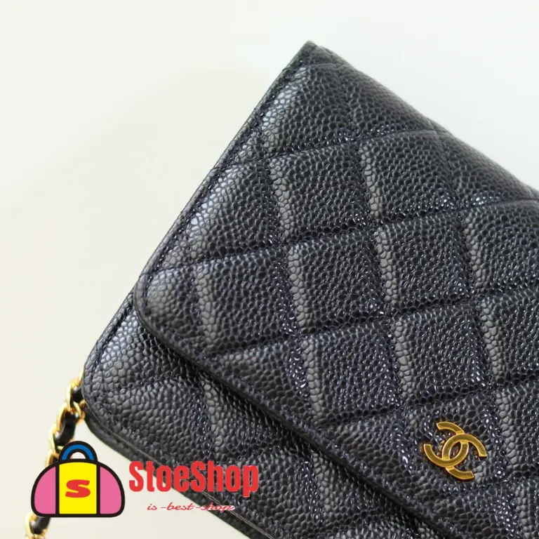 高仿香奈兒/Chanel Classic Flap系列 WOC鏈條錢包 黑色