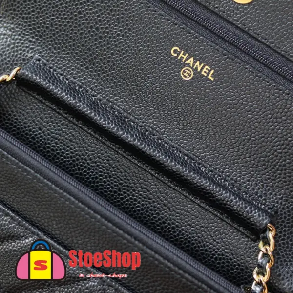 高仿香奈兒/Chanel Classic Flap系列 WOC鏈條錢包 黑色