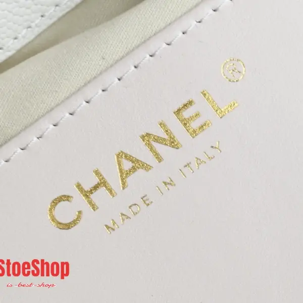 高仿香奈兒/Chanel Coco Handle 菱格紋鏈條手提包 白色