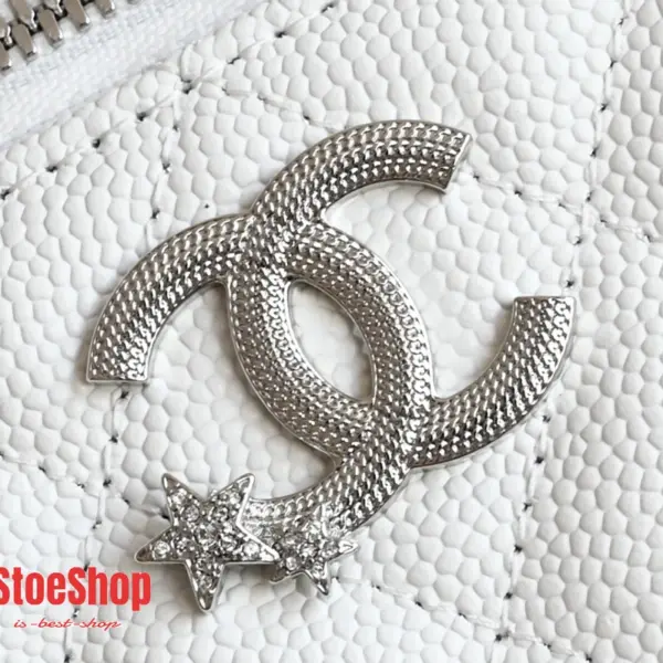 高仿香奈兒/Chanel Vanity Case 手提斜挎兩用盒子包 白色