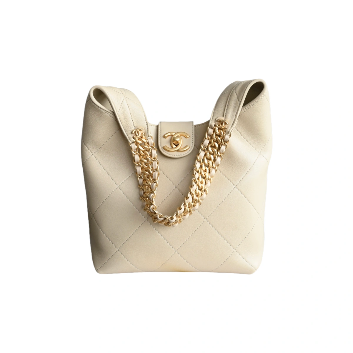 高仿香奈兒/Chanel 19系列19 Shoulder Bag米白色肩背包
