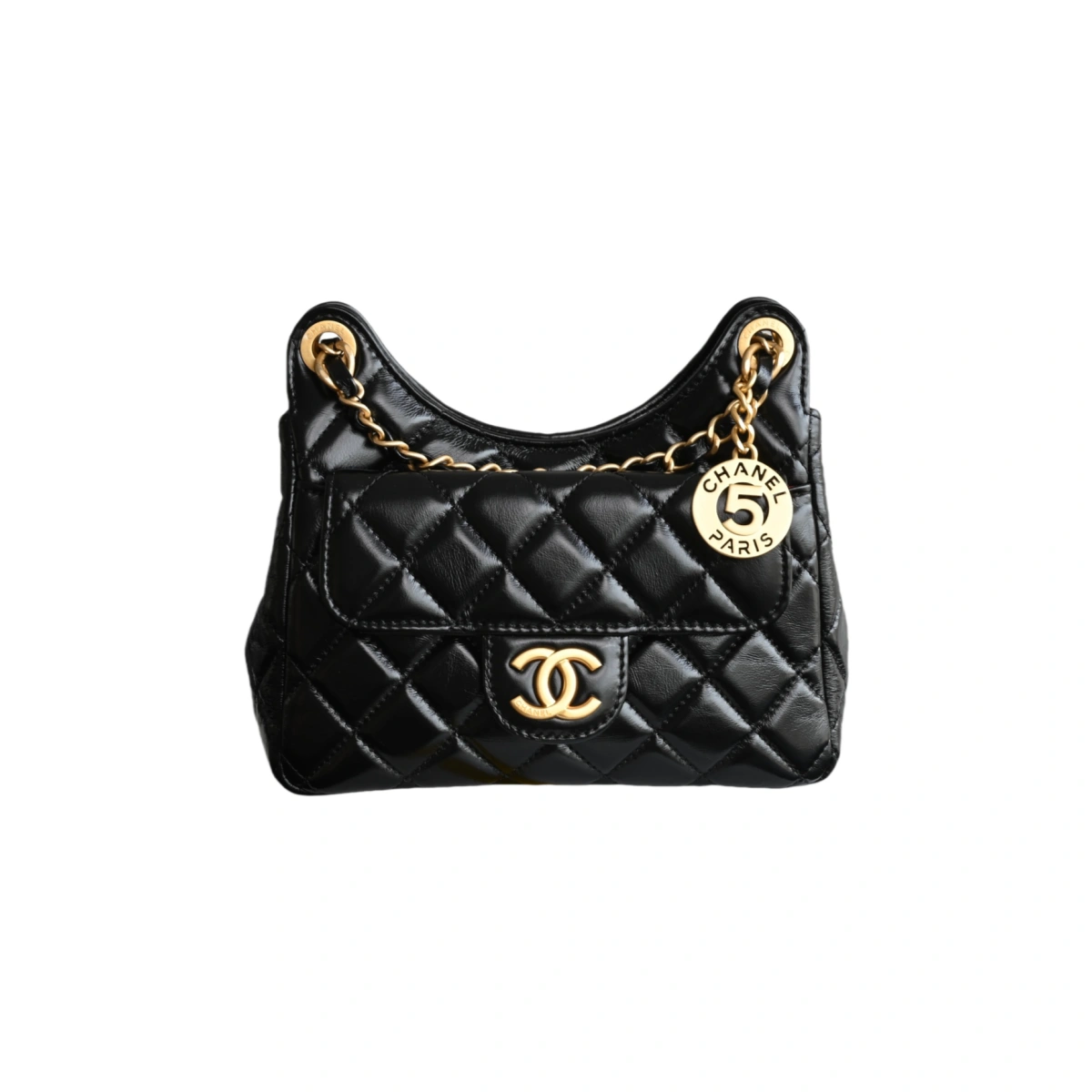 高仿香奈兒/Chanel 25S Hobo 流浪包小號黑色