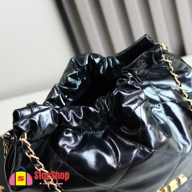 高仿香奈兒/Chanel 經典絎縫22 bag 黑色垃圾袋
