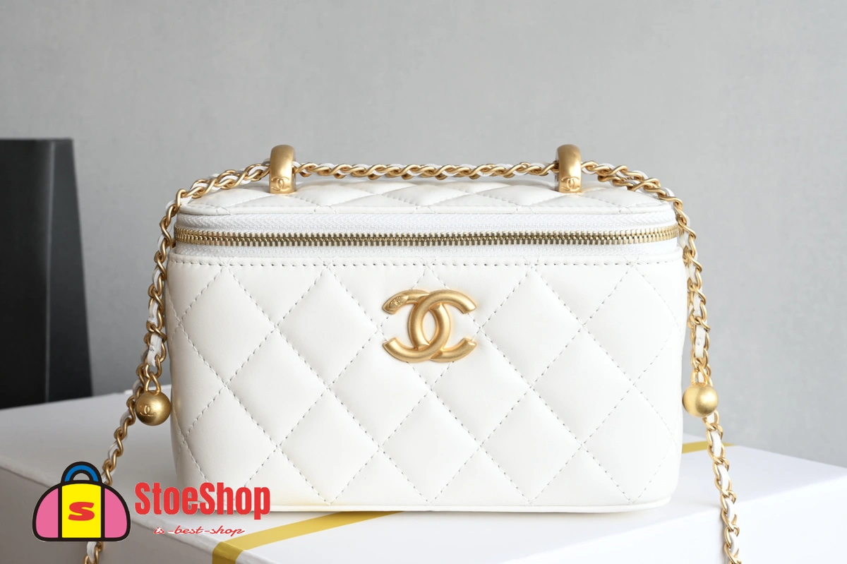 高仿香奈兒/Chanel 25S 白色化妝包
