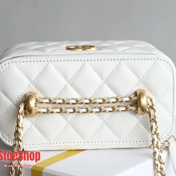 高仿香奈兒/Chanel 25S 白色化妝包