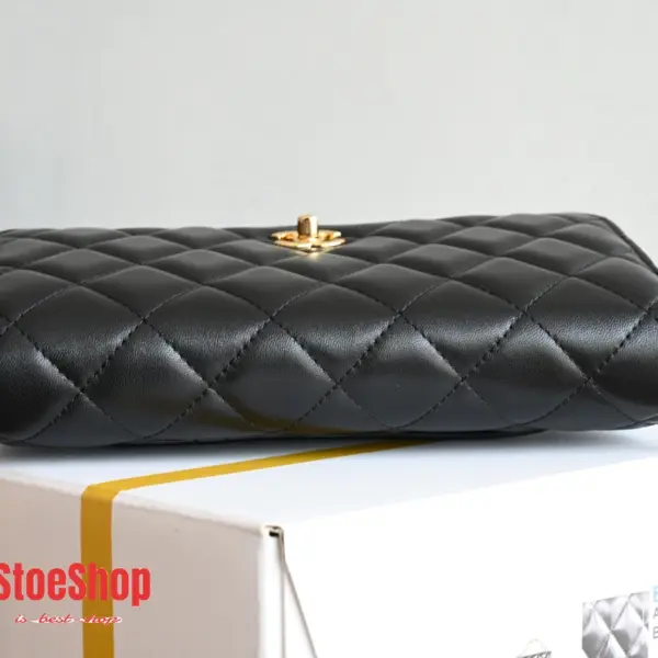 高仿香奈兒/Chanel Classic Flap Wallet on Chain 鏈條錢包 / 單肩包 黑色
