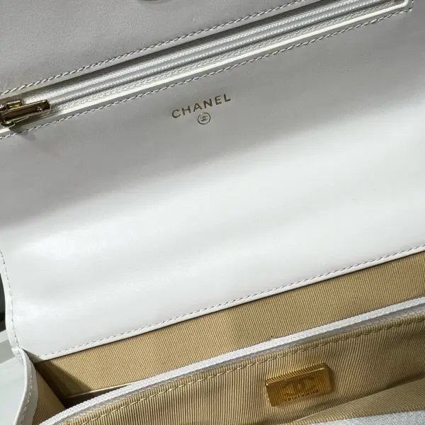 高仿香奈兒/Chanel WOC 白色鏈條包