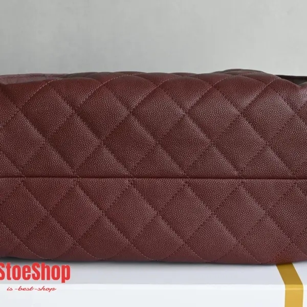高仿香奈兒/Chanel GST系列 Grand Shopping Tote 酒紅色