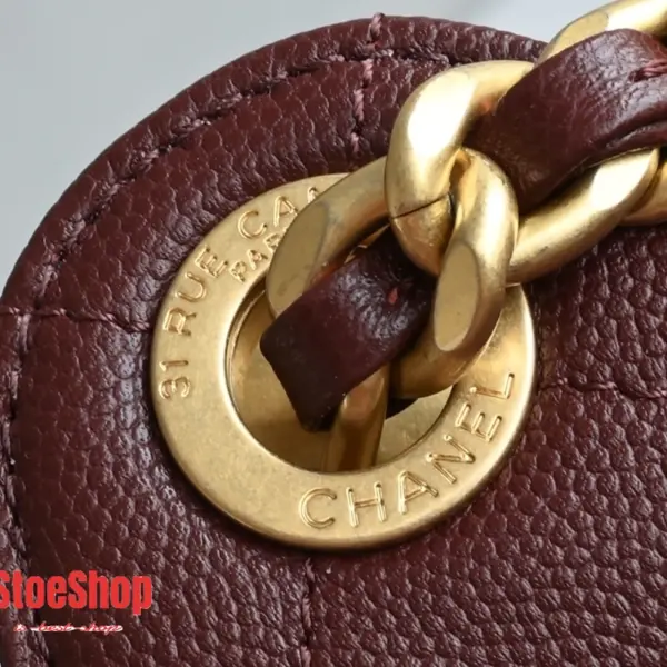 高仿香奈兒/Chanel GST系列 Grand Shopping Tote 酒紅色