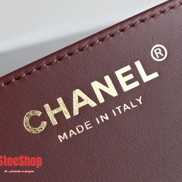 高仿香奈兒/Chanel GST系列 Grand Shopping Tote 酒紅色