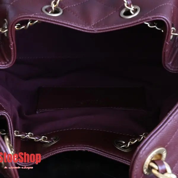 高仿香奈兒/Chanel GST系列 Grand Shopping Tote 酒紅色