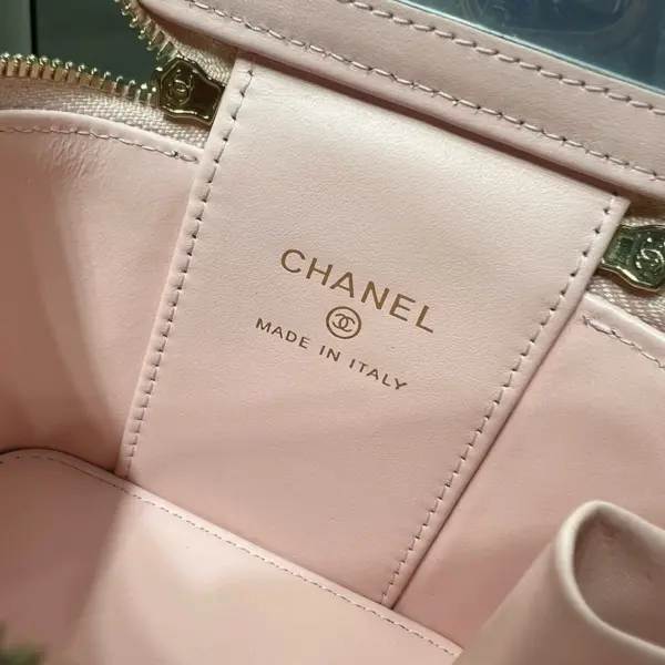 高仿香奈兒/Chanel Vanity Case粉色迷你箱型手袋
