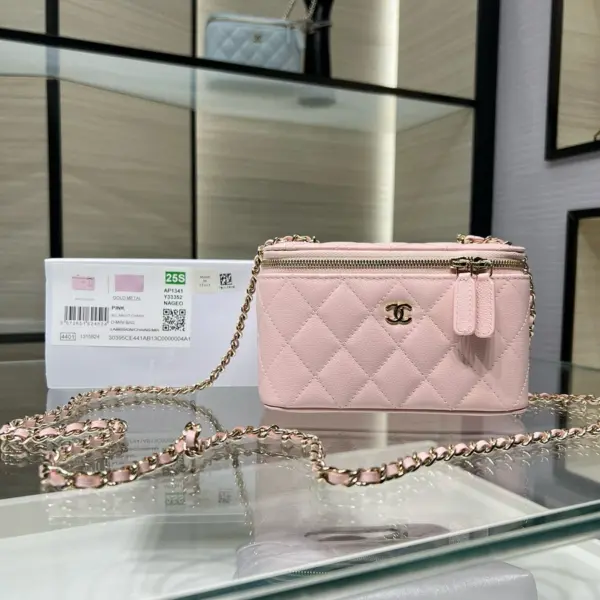 高仿香奈兒/Chanel 22A方盒子包粉色