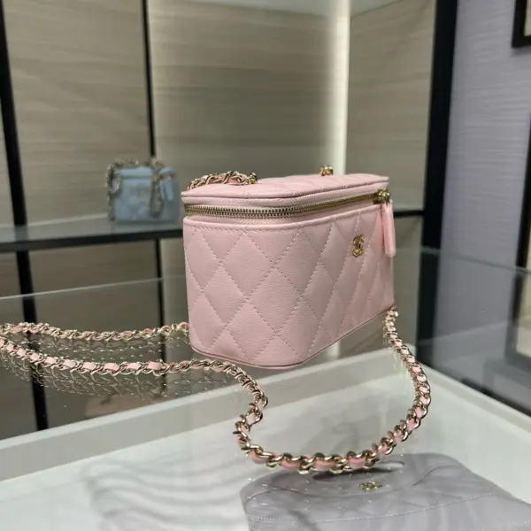 高仿香奈兒/Chanel 22A方盒子包粉色