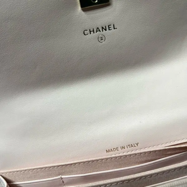 高仿香奈兒/Chanel WOC 帶金屬手柄鏈條錢包 粉色