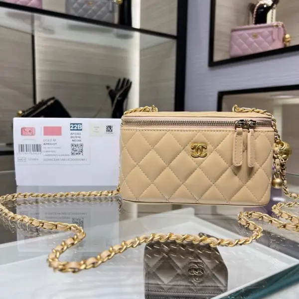 高仿香奈兒/Chanel Camera Case 經典相機包 米色