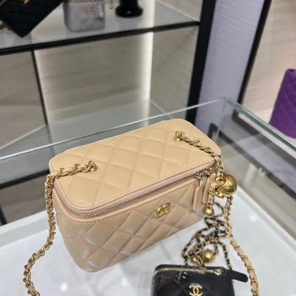 高仿香奈兒/Chanel Camera Case 經典相機包 米色