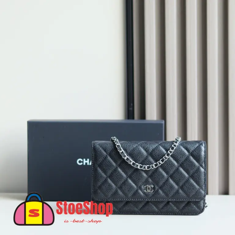 高仿香奈兒/Chanel Classic Flap系列 WOC鏈條錢包 黑色