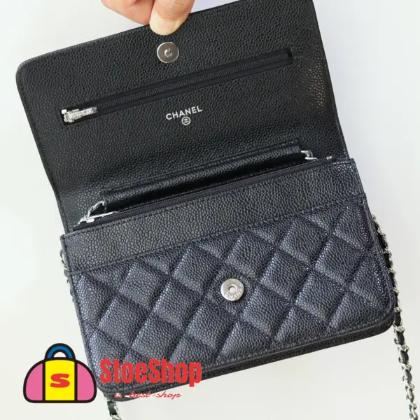 高仿香奈兒/Chanel Classic Flap系列 WOC鏈條錢包 黑色