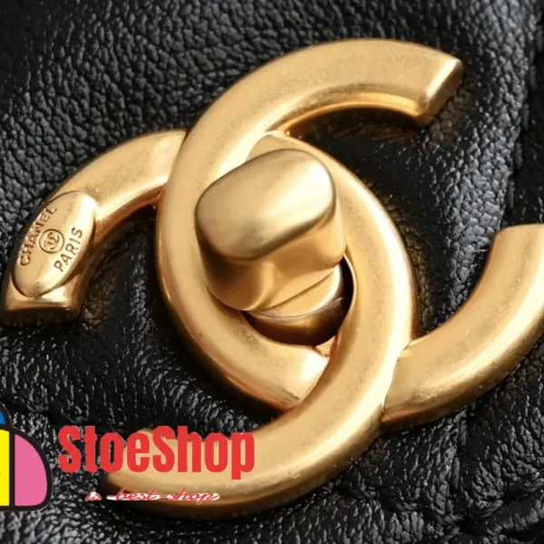 高仿香奈兒/Chanel 19系列 19 Flap Bag 黑色翻蓋式菱格紋肩包