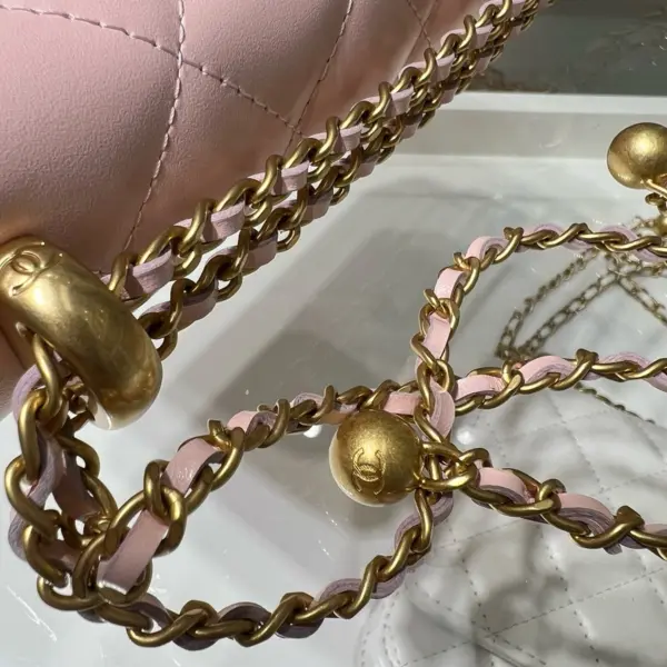 高仿香奈兒/Chanel 19 Bag 19 Flap鏈條斜挎包粉色