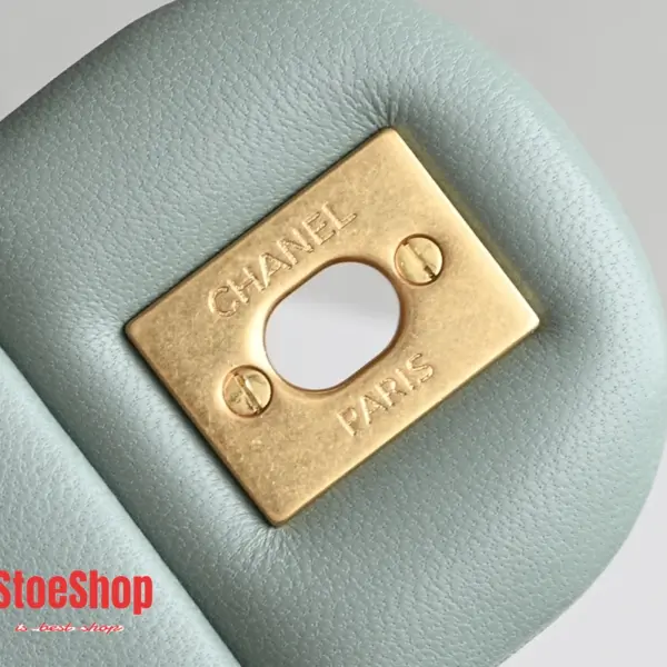 高仿香奈兒/Chanel Classic Flap Mini Wallet on Chain 方胖子 淺藍色
