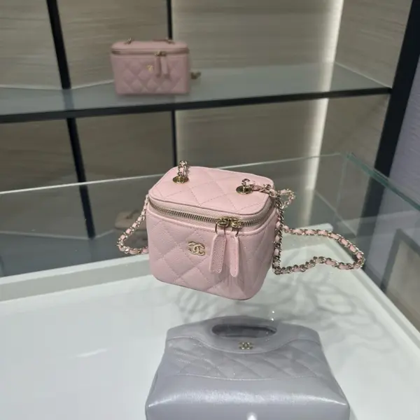 高仿香奈兒/Chanel 25C方盒子包粉紅色經典款