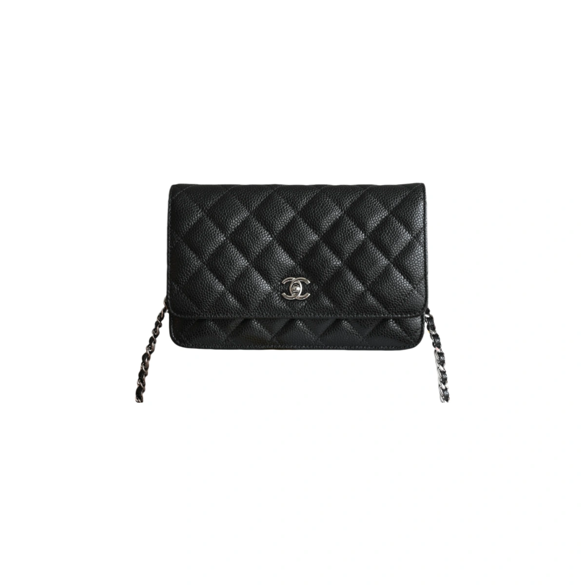 高仿香奈兒/Chanel WOC 黑色鏈條錢包斜挎包