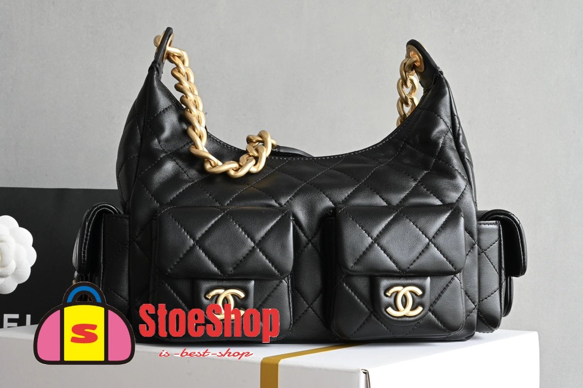 高仿香奈兒/Chanel 19系列 19 Hobo Bag 黑色