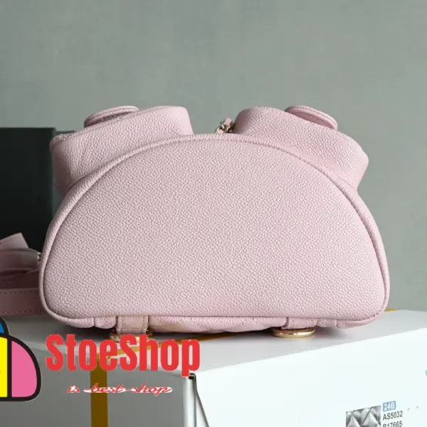 高仿香奈兒/Chanel Classic Backpack 菱格紋雙肩包 粉色