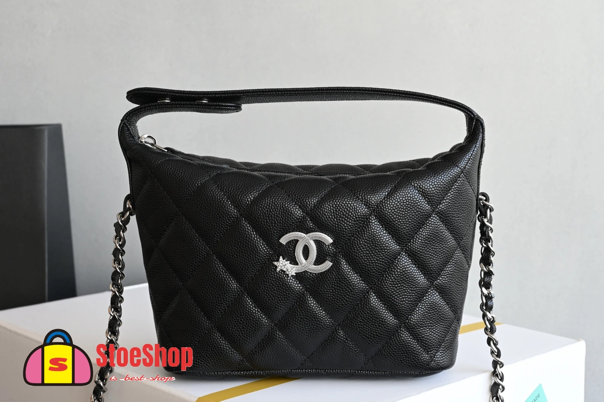高仿香奈兒/Chanel Gabrielle Hobo系列黑色hobo飯盒包 19 高仿香奈兒/Chanel Gabrielle Hobo系列黑色hobo飯盒包