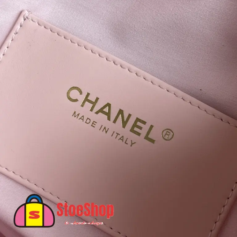 高仿香奈兒/CHANEL 25C Hobo 肩背包｜魚子醬小牛皮粉紅色